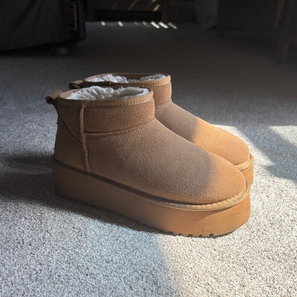 100% Genuine Leather Ankle Boots for Women - Anti-Slip Memory Foam Insole Size 9 - Picture 1 of 9
